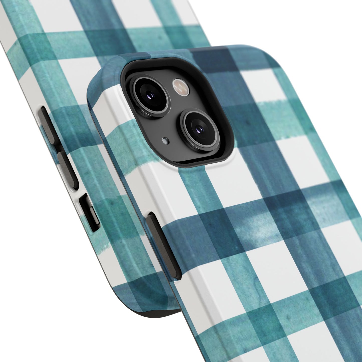 Teal Plaid Phone Case
