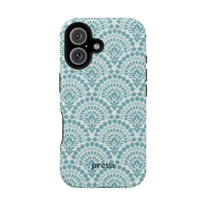 Aqua Lace Pattern Phone Case