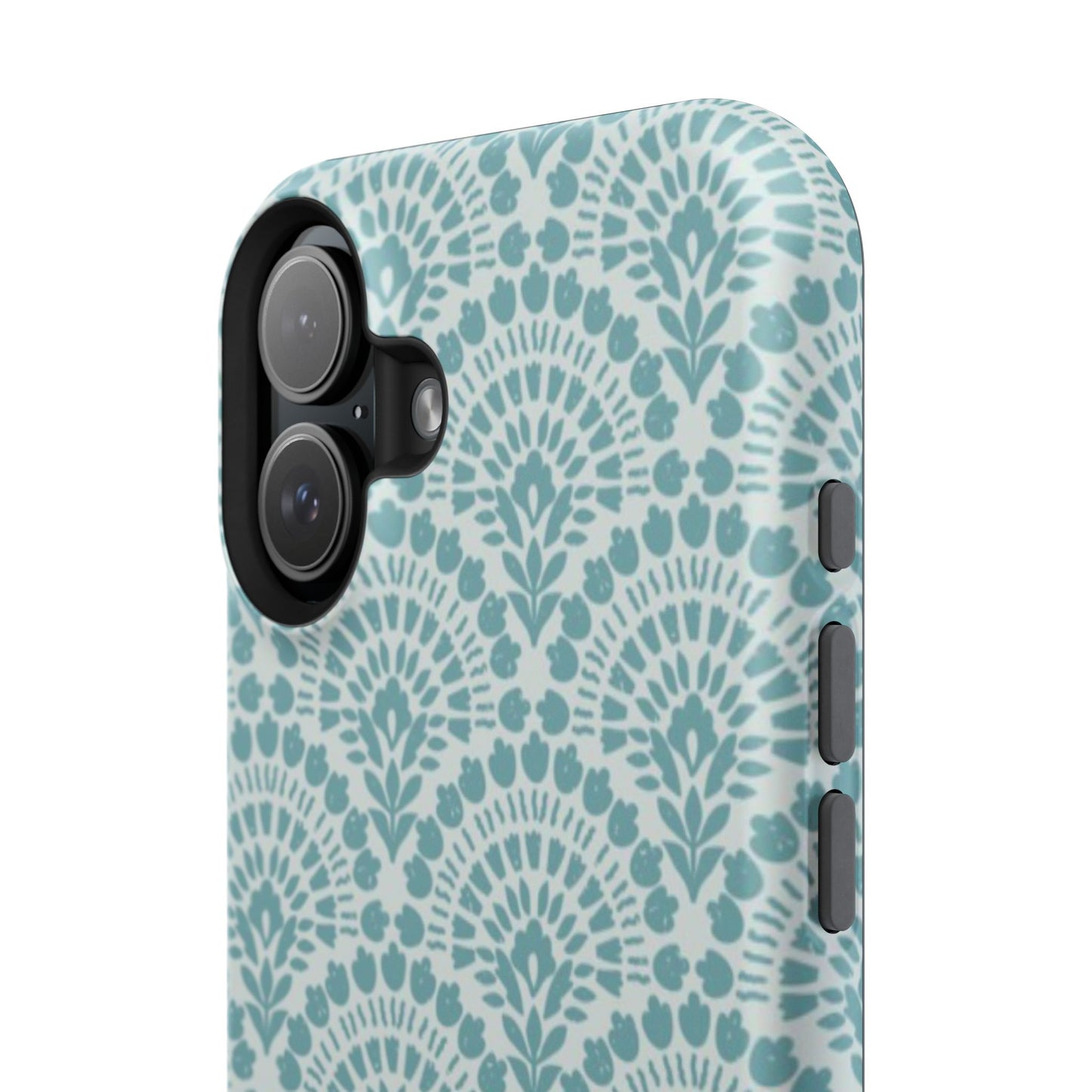 Aqua Lace Pattern Phone Case