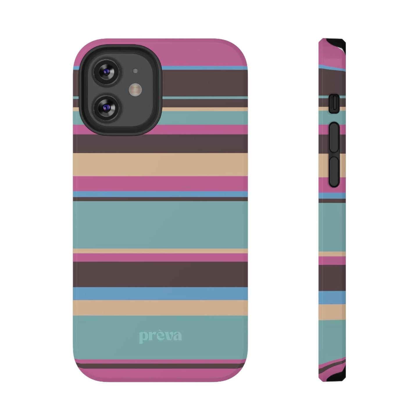 Cocoa Palm Stripes Phone Case
