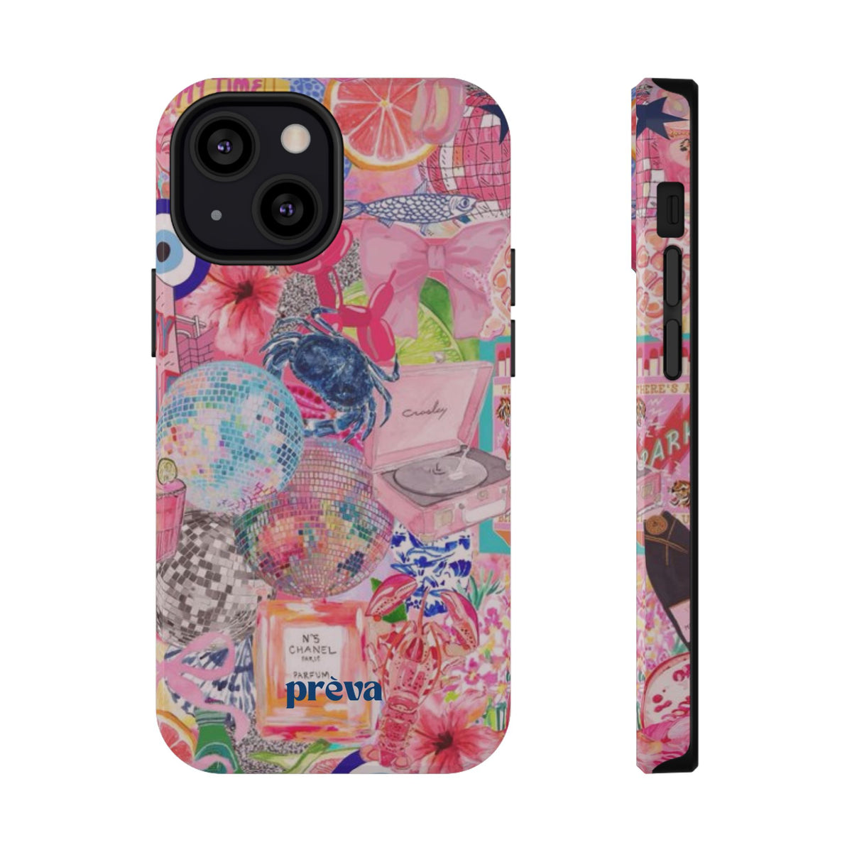 Floral & Pink Collage Phone Case