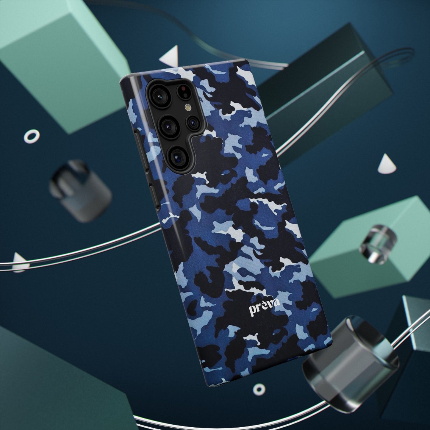 Blue Camo Phone Case
