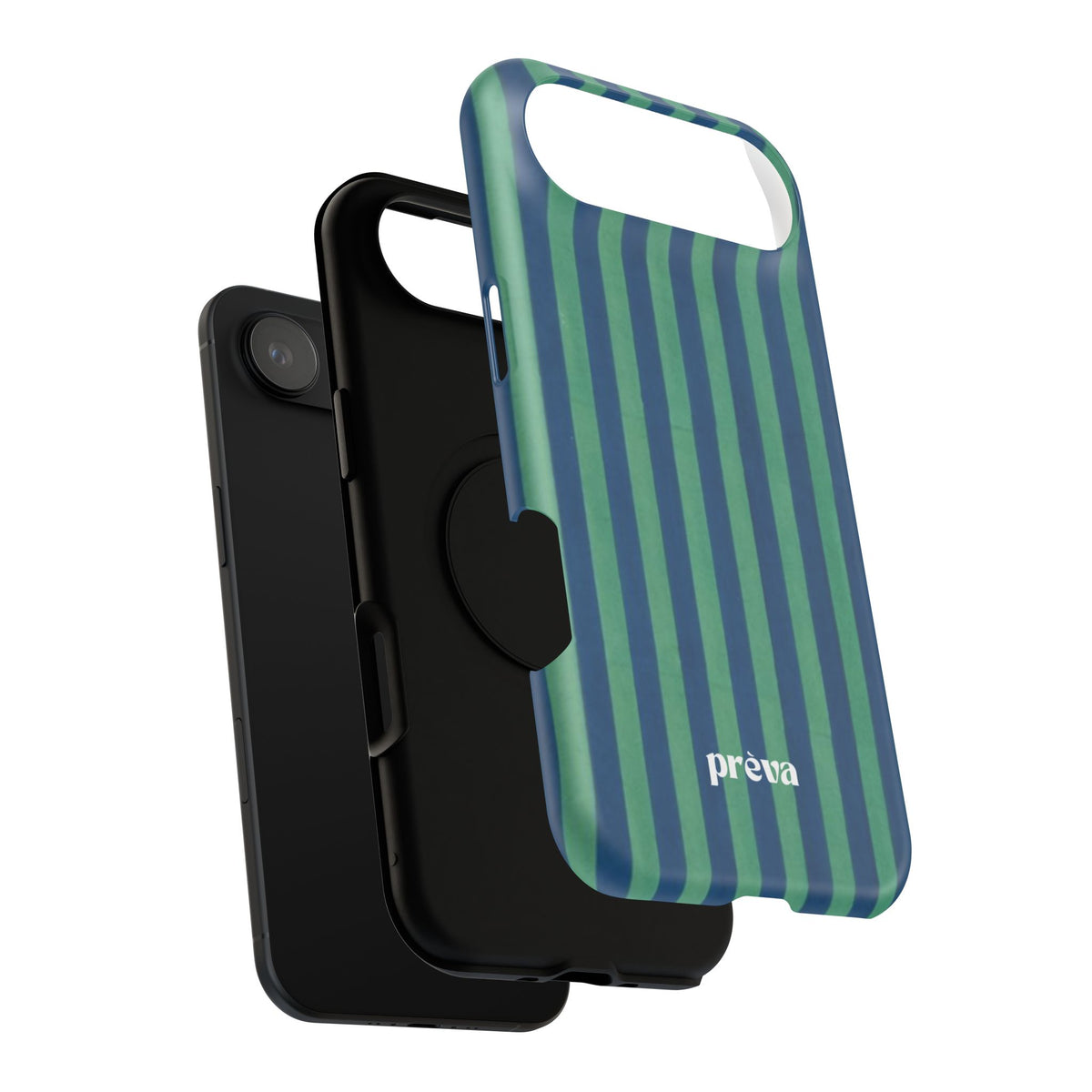 Green & Blue Stripes Phone Case