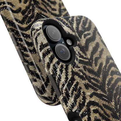Phone Case — Impact‑Resistant Tiger Print Rug Texture