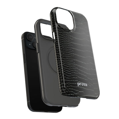 Black Croc Phone Case