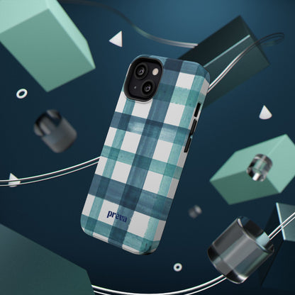 Teal Plaid Phone Case