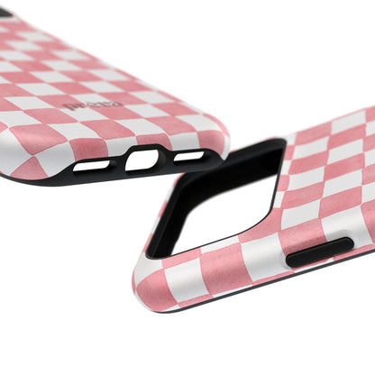 Pink Checkers Phone Case