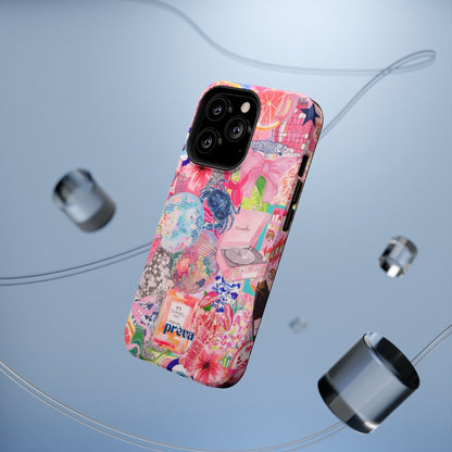 Floral & Pink Collage Phone Case