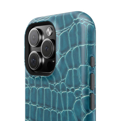 Teal Croc Phone Case