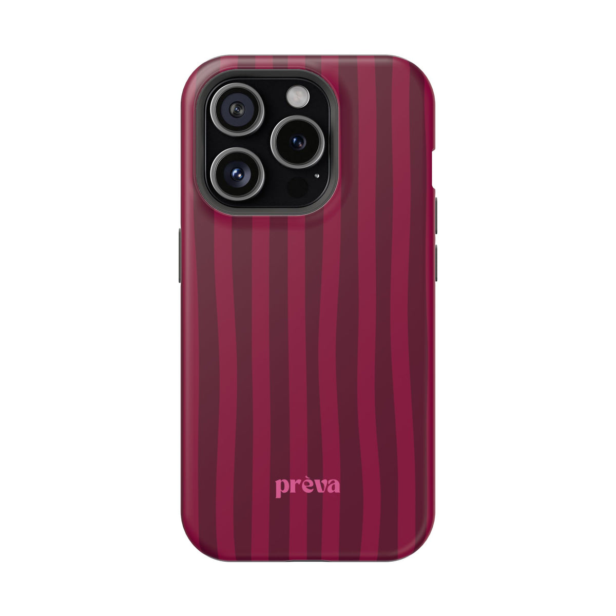 Burgandy Stripes x Ava Dudderar Phone Case