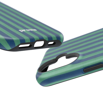 Green & Blue Stripes Phone Case