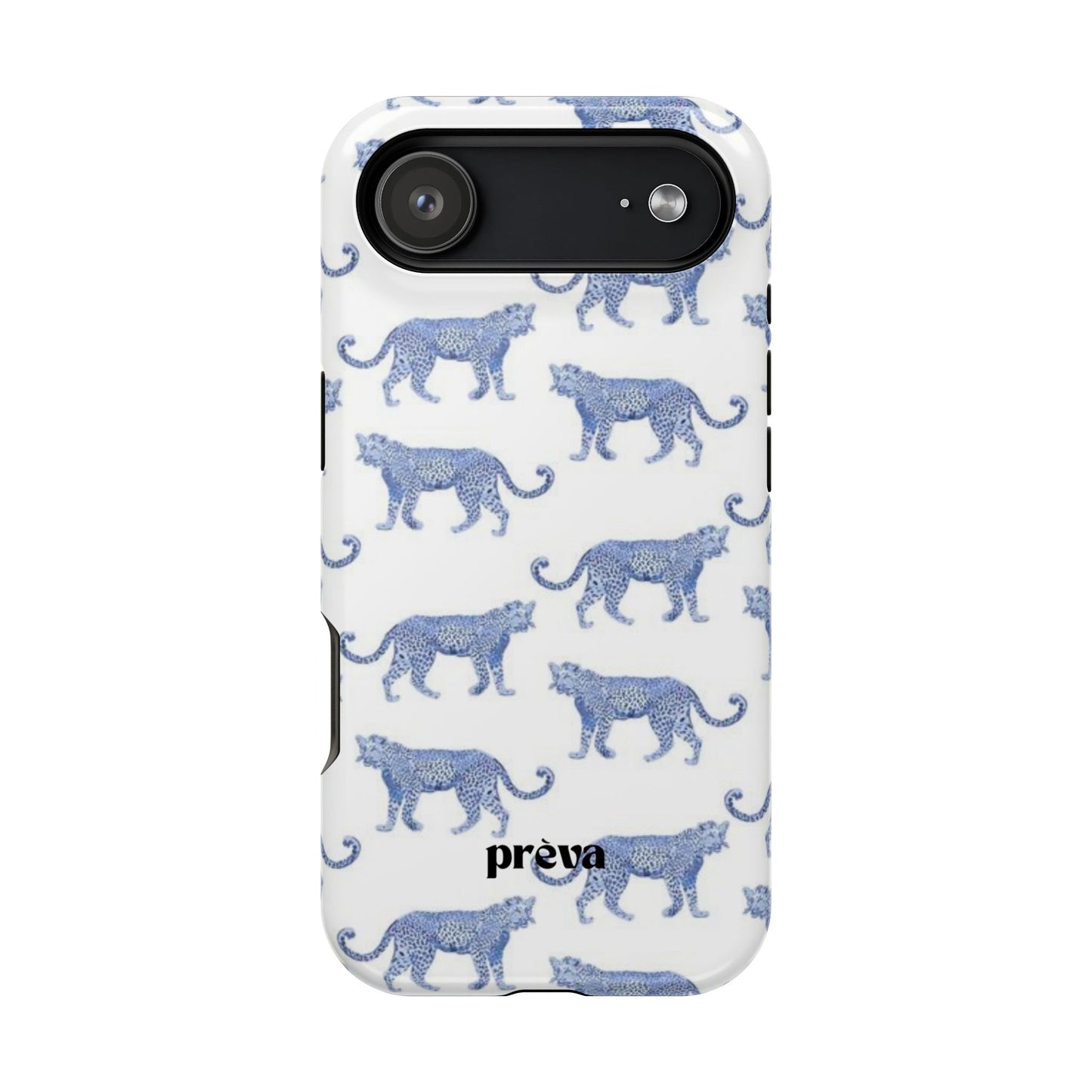 Blue Leopard Pattern Phone Case