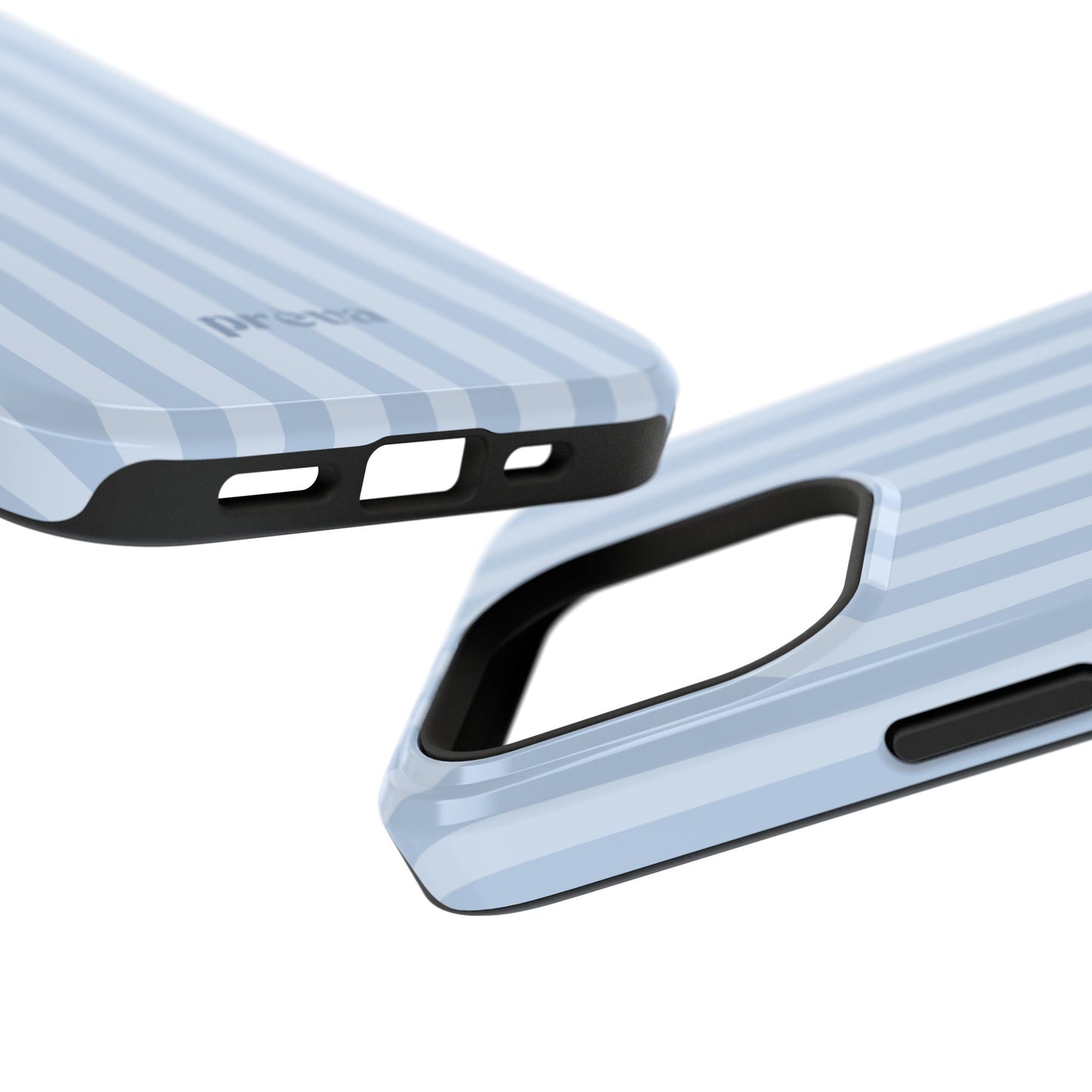 Pastel Blue Stripes Phone Case
