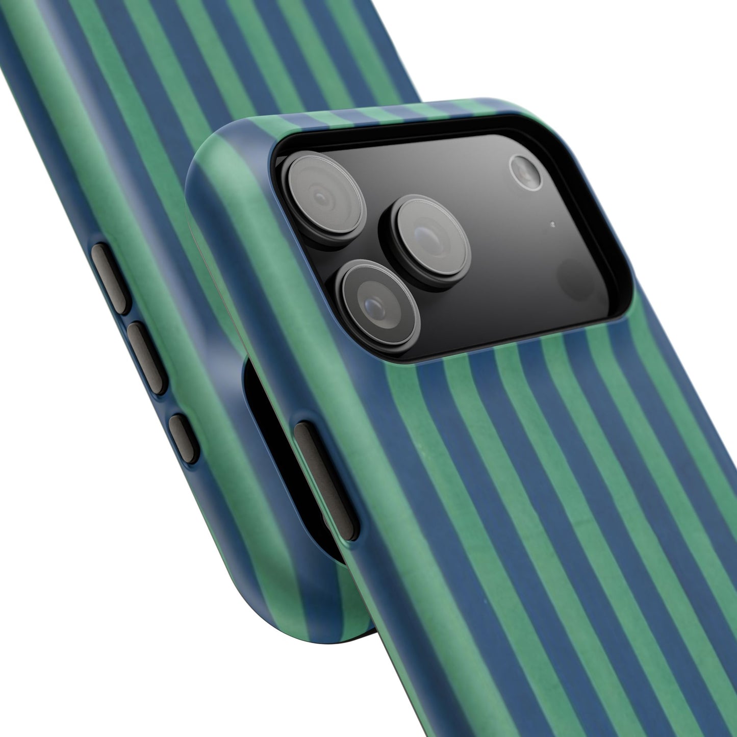 Green & Blue Stripes Phone Case