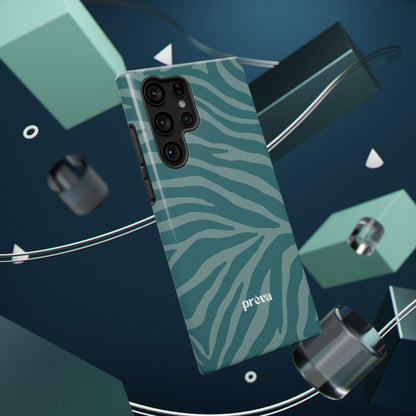 Teal Zebra Phone Case
