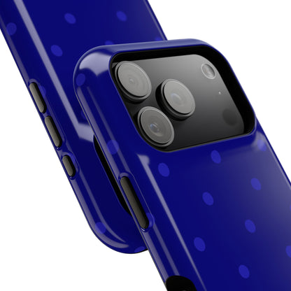Dark Blue Polka Dots Phone Case