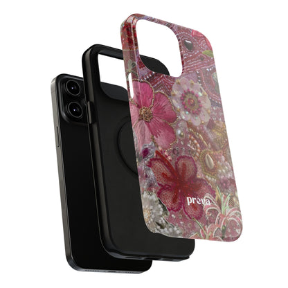 Floral Embroidery Phone Case