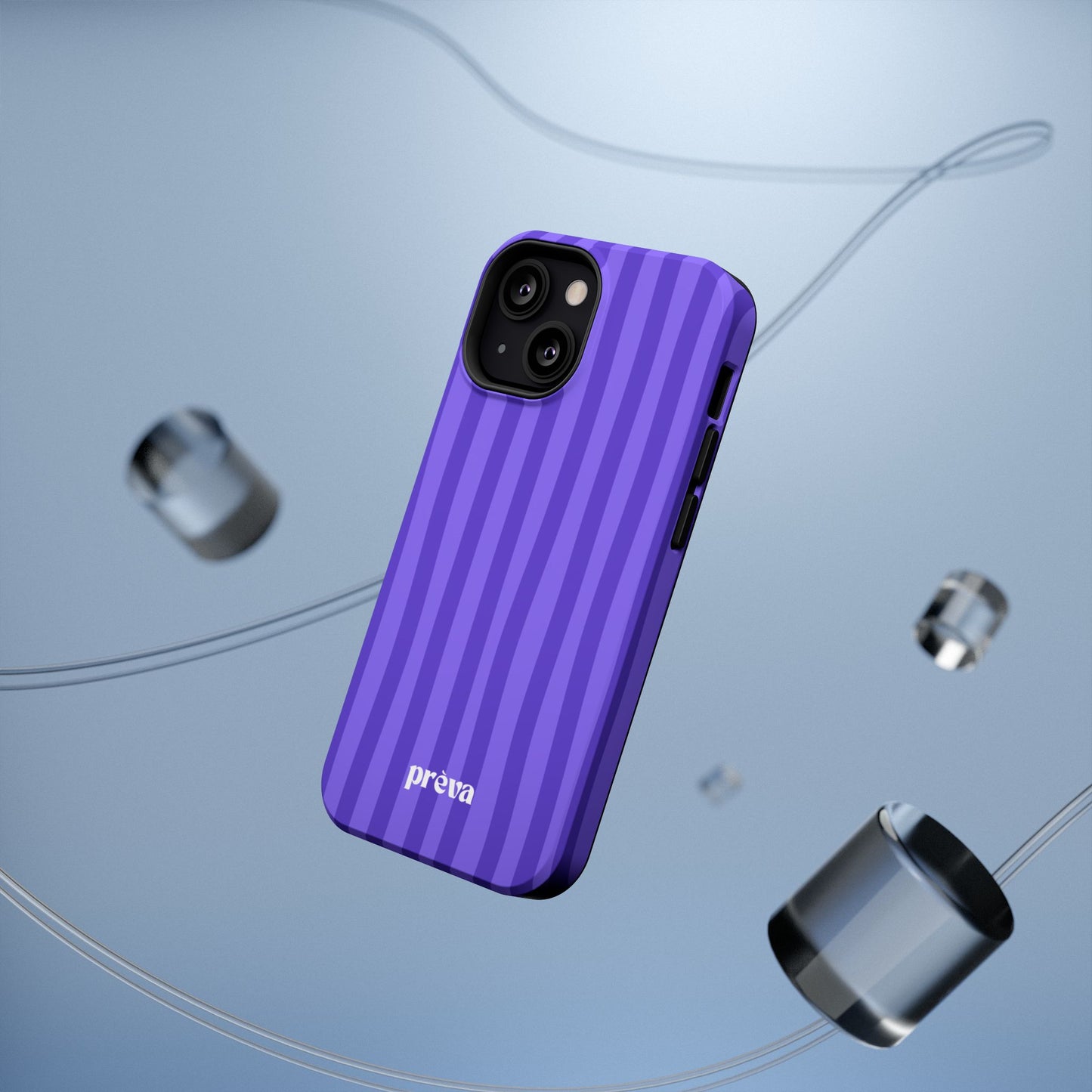 Dark Purple Stripes Phone Case