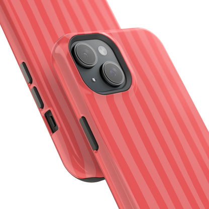Coral Stipes Phone Case