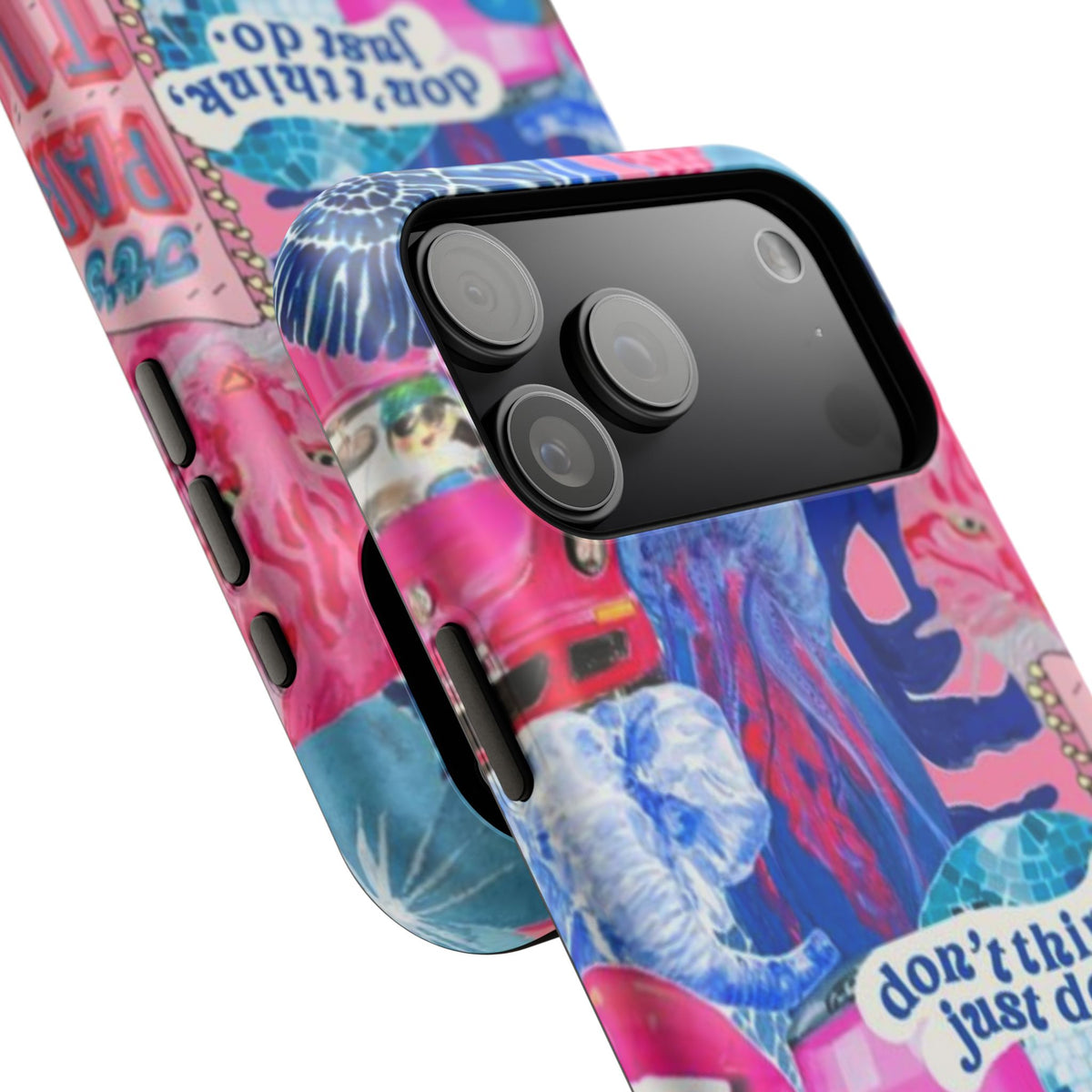 Vibrant Galaxy Collage Phone Case