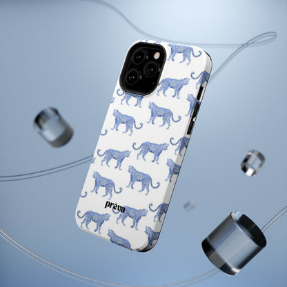 Blue Leopard Pattern Phone Case