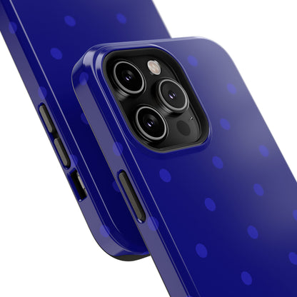 Dark Blue Polka Dots Phone Case