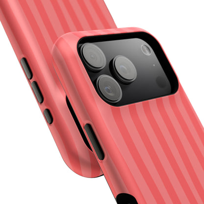 Coral Stipes Phone Case