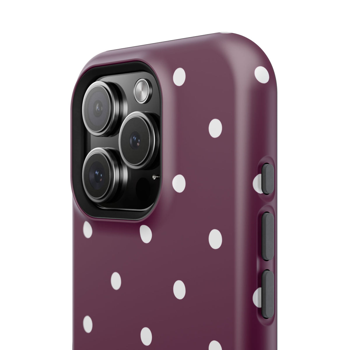 Maroon Polka Dot Phone Case
