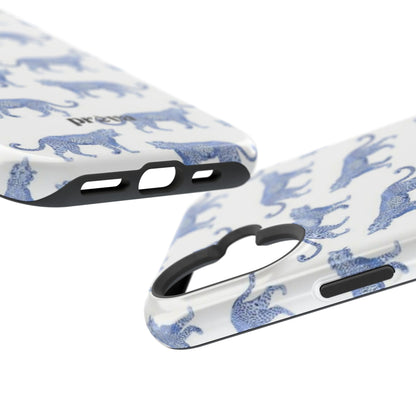 Blue Leopard Pattern Phone Case