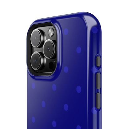 Dark Blue Polka Dots Phone Case