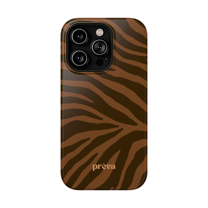 Brown Tiger Stripe Phone Case