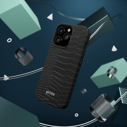 Black Croc Phone Case