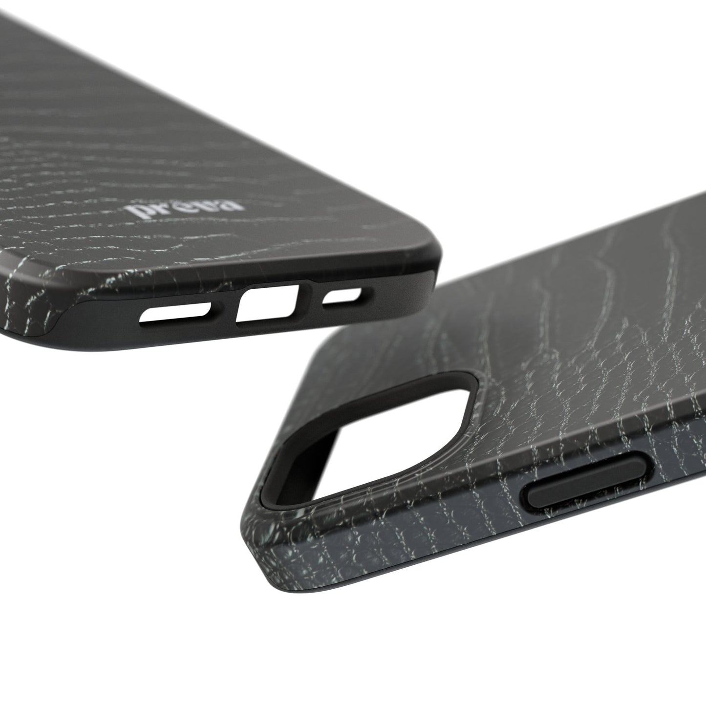 Black Croc Phone Case