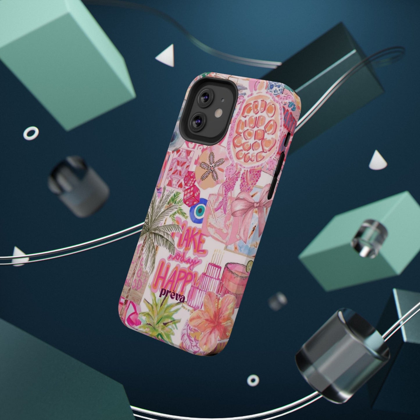 Pink Tropical Collage Phone Case