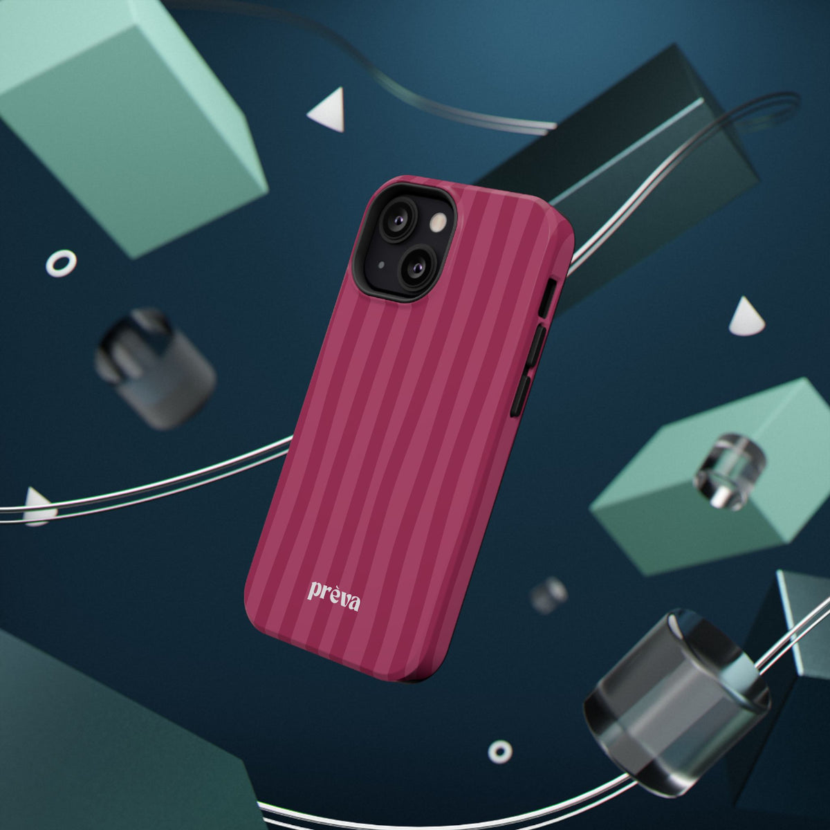 Magenta Stripes Phone Case