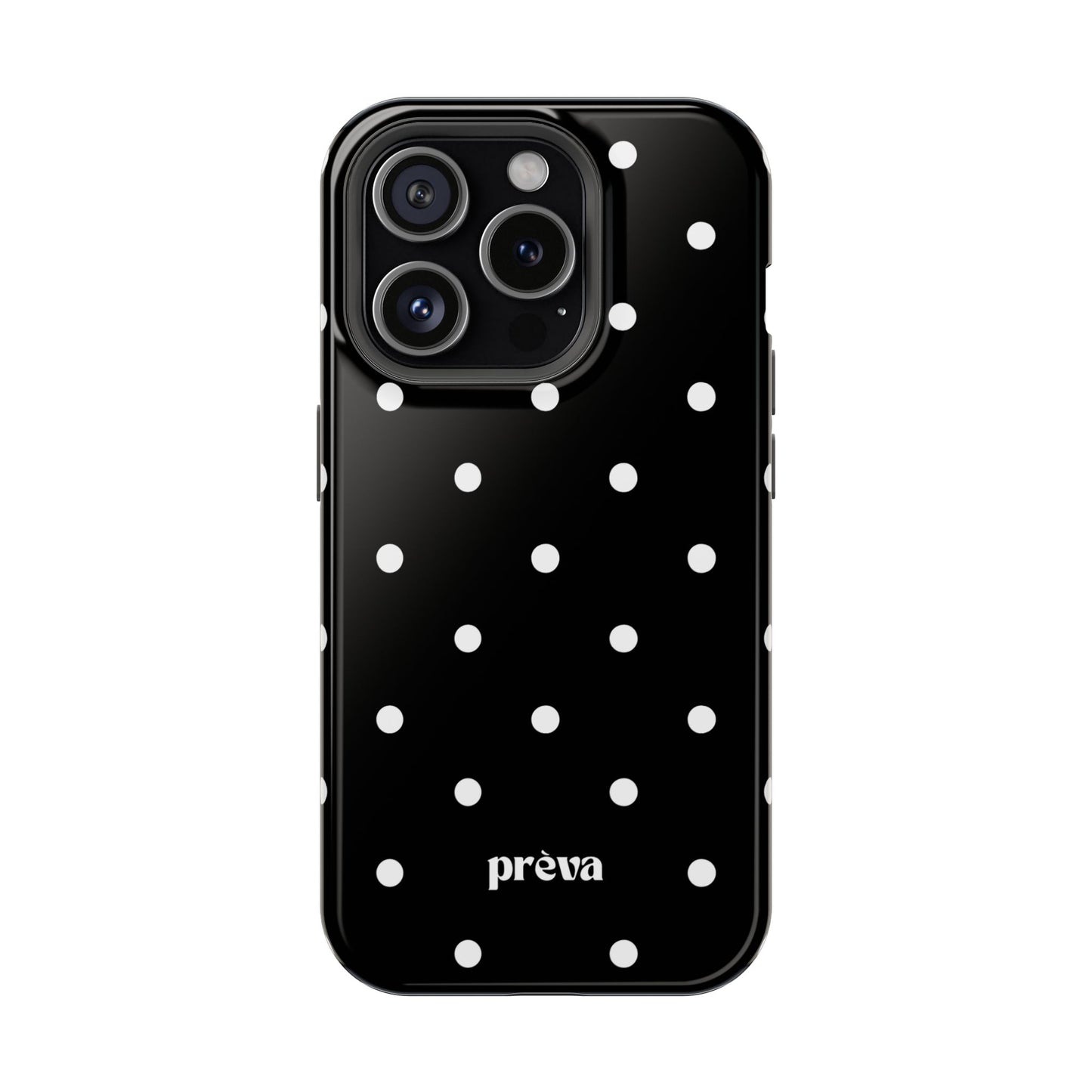 Black with White Polka Dots Phone Case