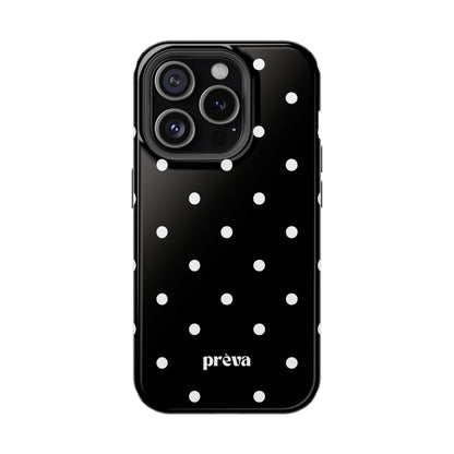 Black with White Polka Dots Phone Case