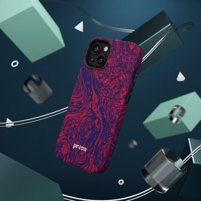 Marbled Red & Purple Impact Phone Case