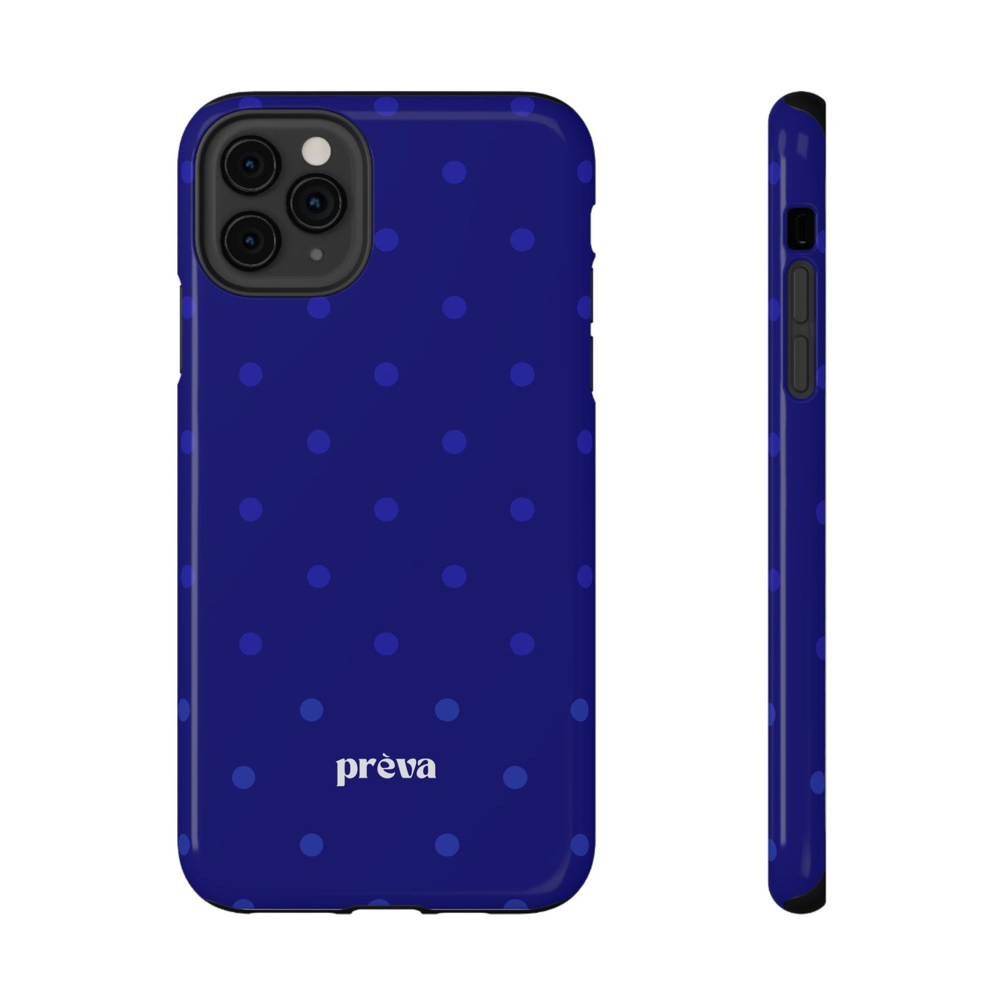 Dark Blue Polka Dots Phone Case