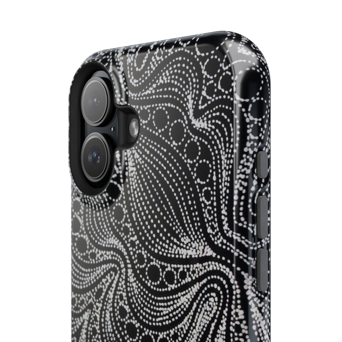 Abstract Midnight Lace Phone Case