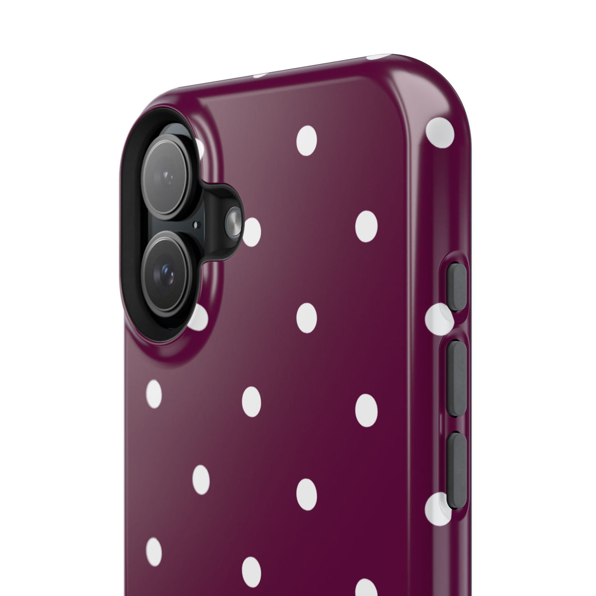 Maroon Polka Dot Phone Case