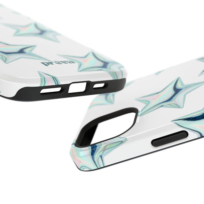 White Starburst Phone Case