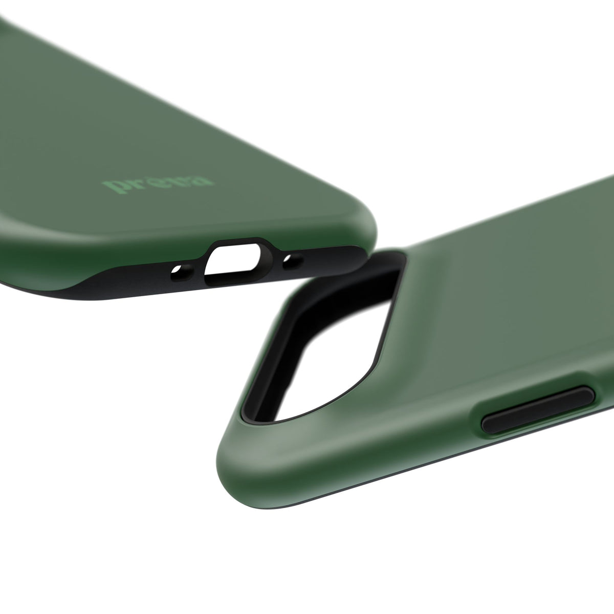 Impact-Resistant Phone Case — Forest Green Slim Armor