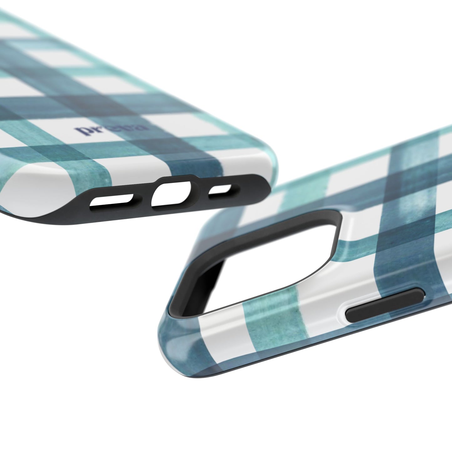 Teal Plaid Phone Case