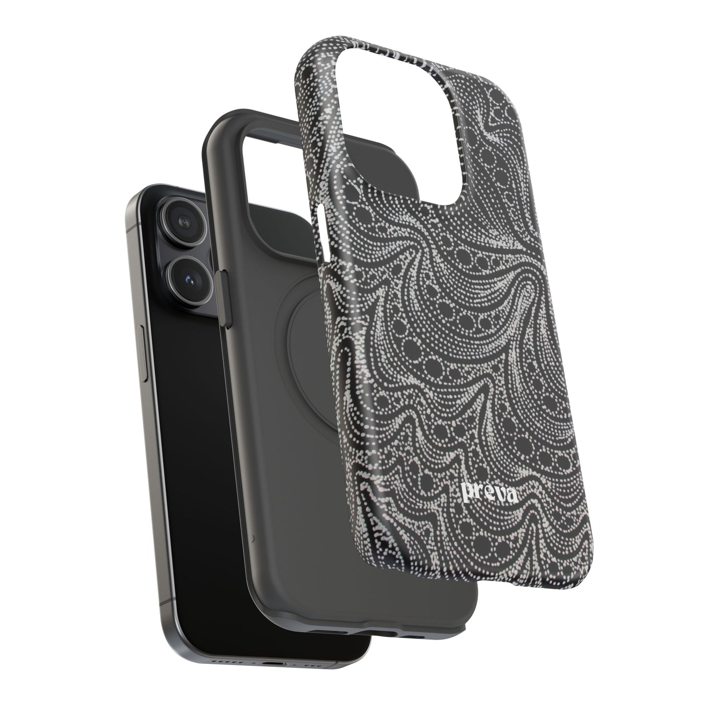 Abstract Midnight Lace Phone Case