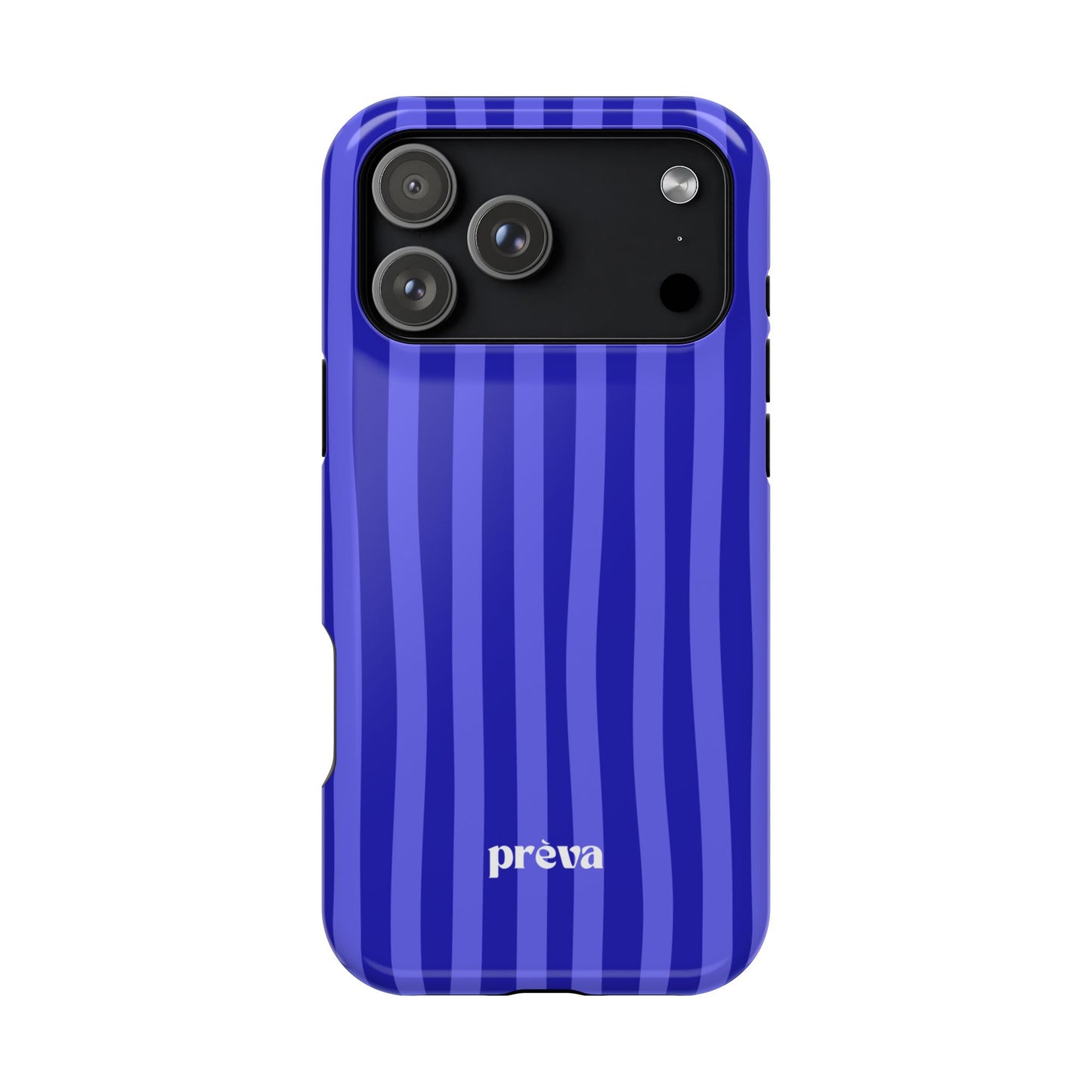 Neon Blue Stripes Phone Case