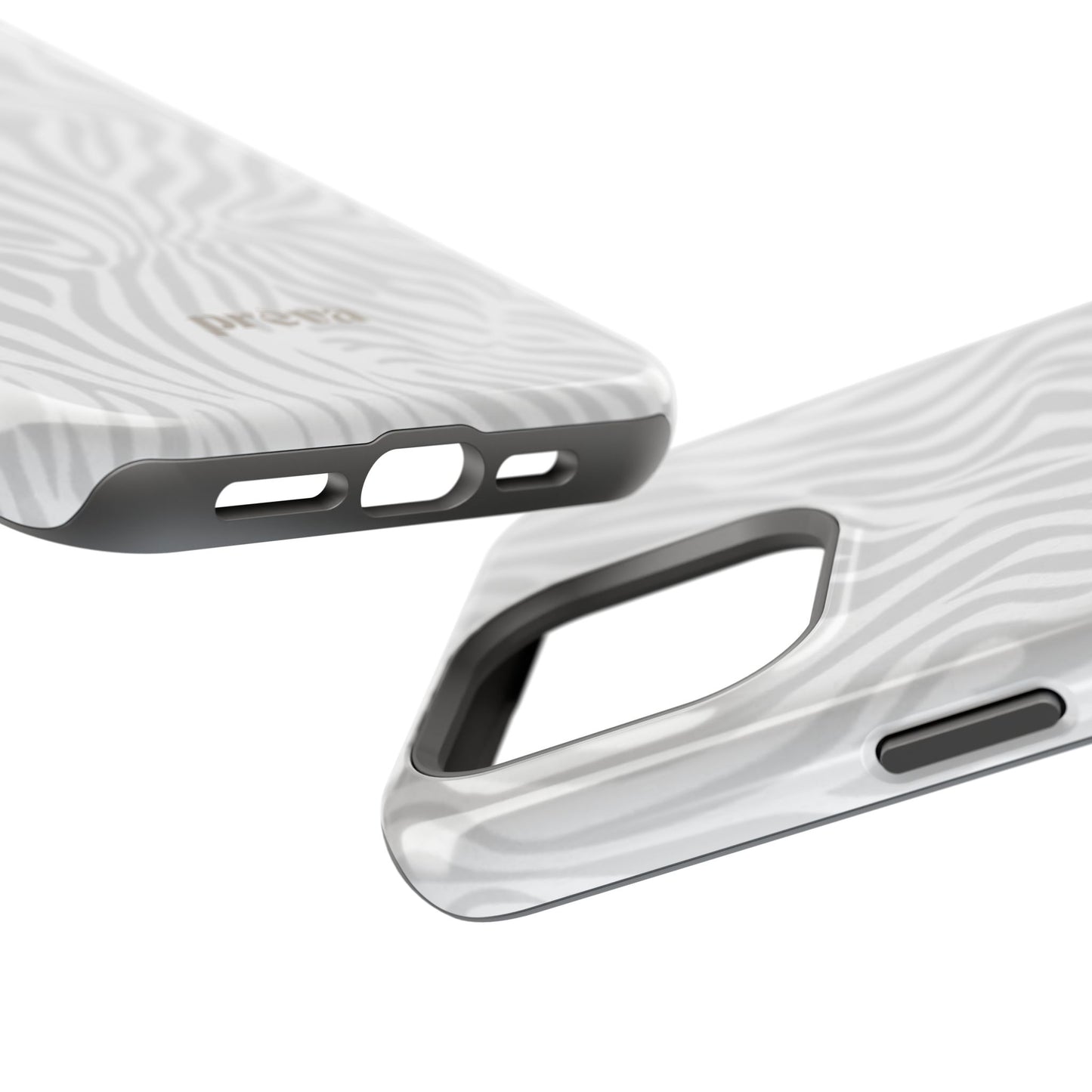 Zebra White Wave Phone Case