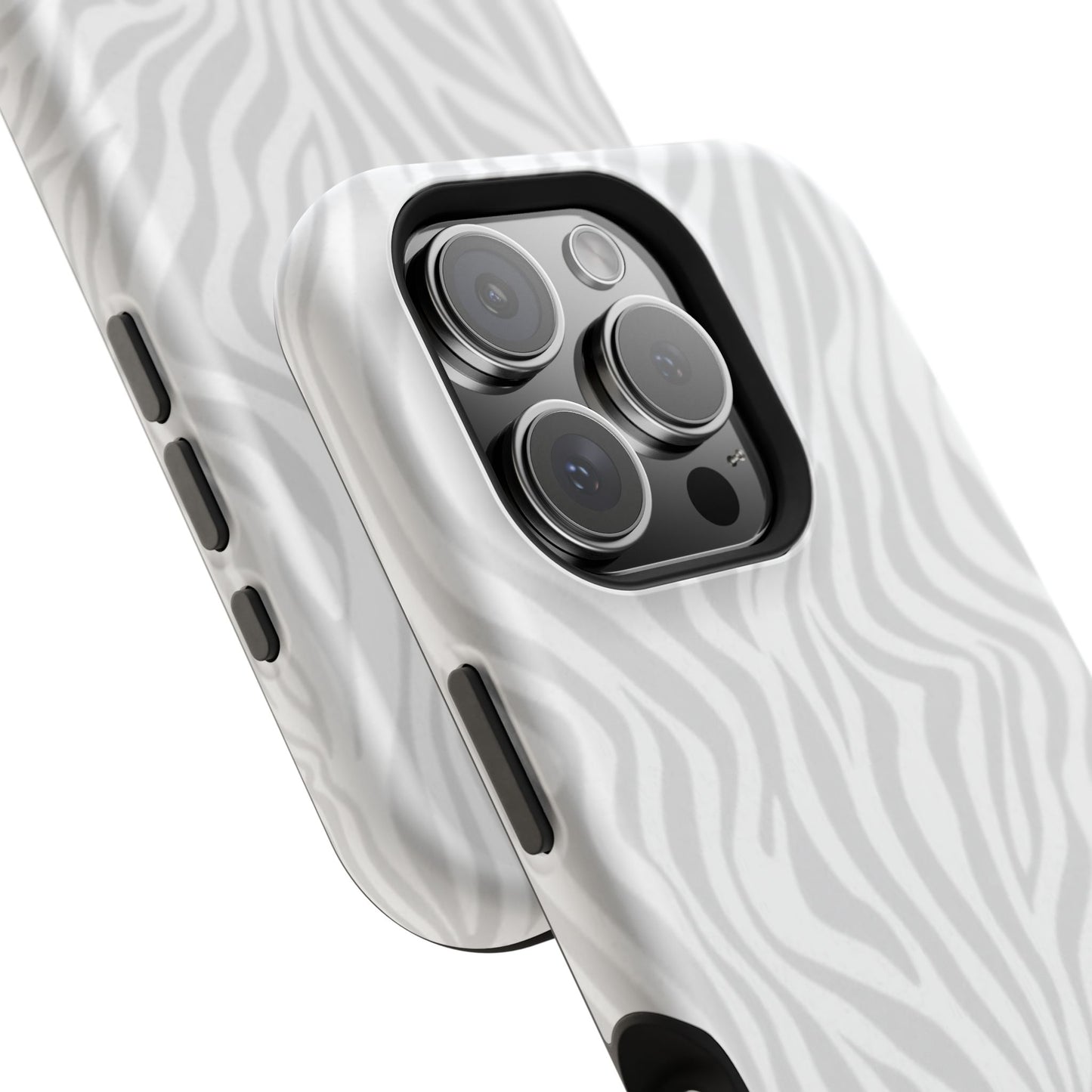 Zebra White Wave Phone Case