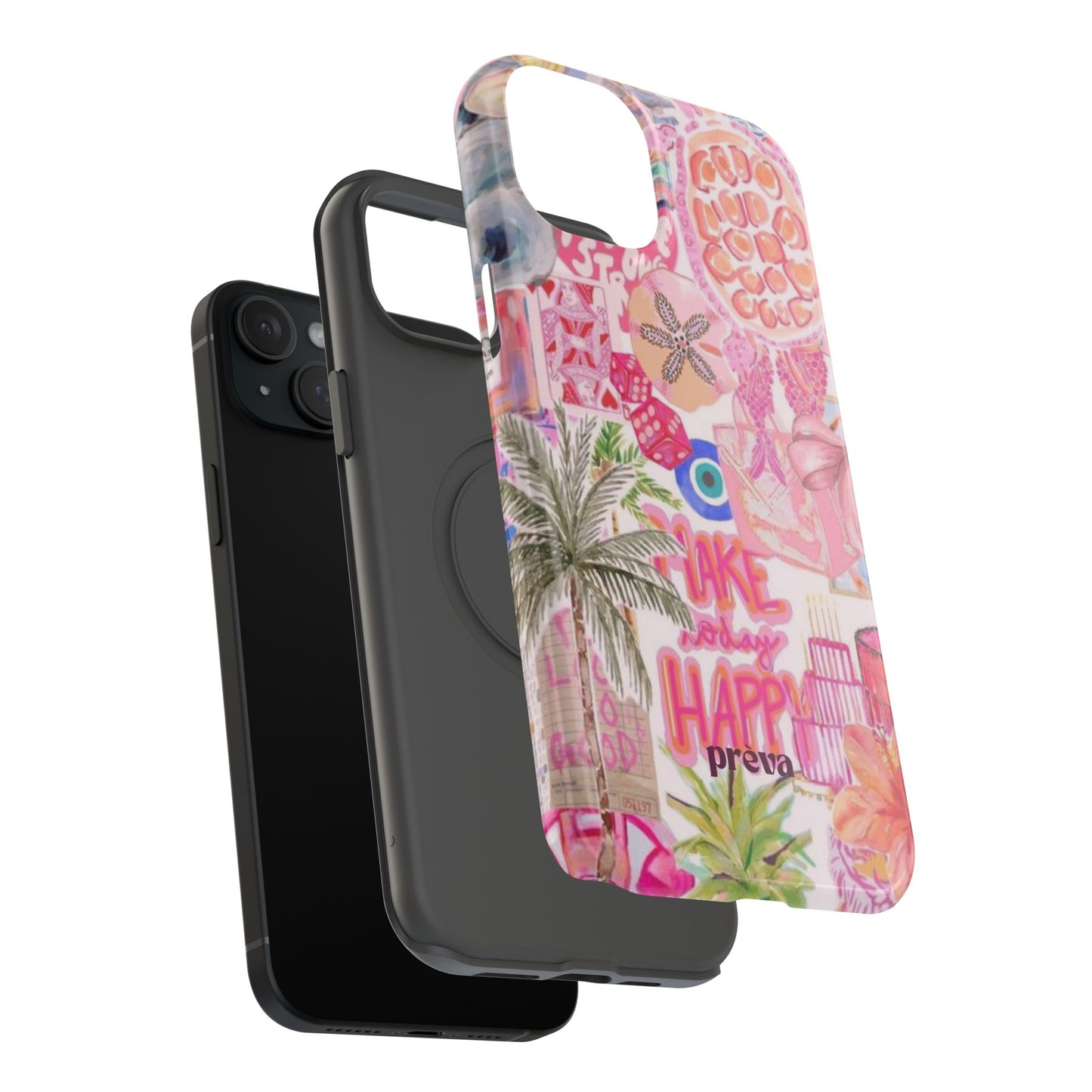 Pink Tropical Collage Phone Case