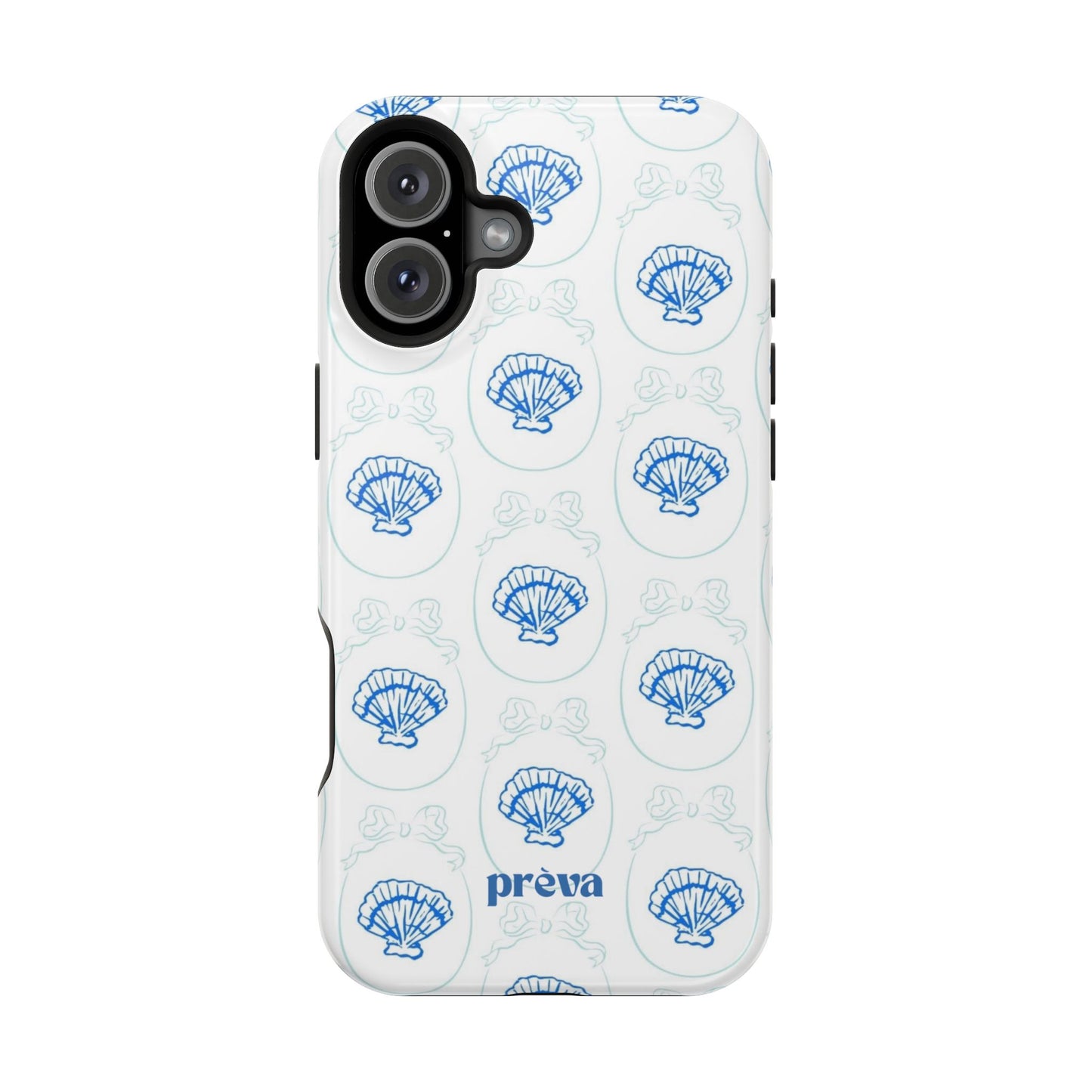 Fancy Teal Shell Phone Case
